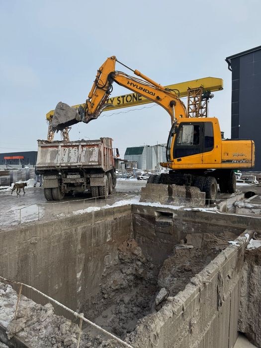 Экскаватор колесный Алматы услуги Погрузчик