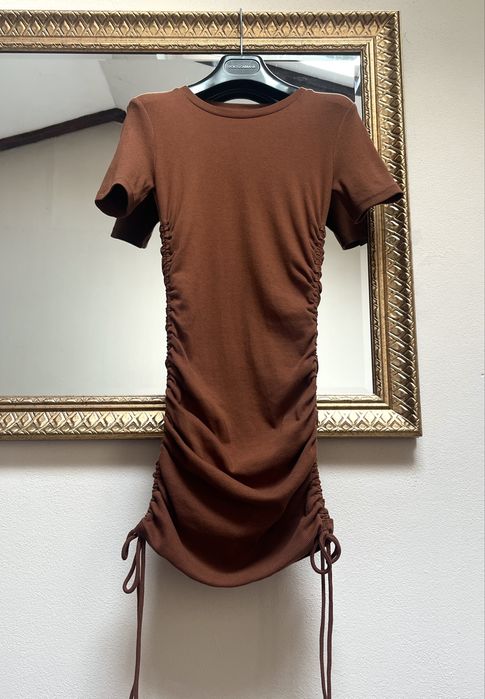 Rochie tip tricou, șnur lateral, Zara