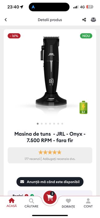 jrl onyx cu garantie 10 luni