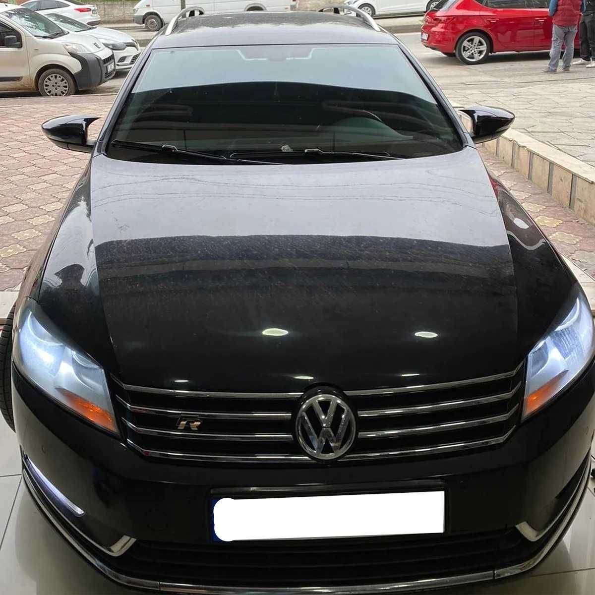 Capace Oglinzi M Style Batman Volkswagen VW Passat B7, Negru Lucios
