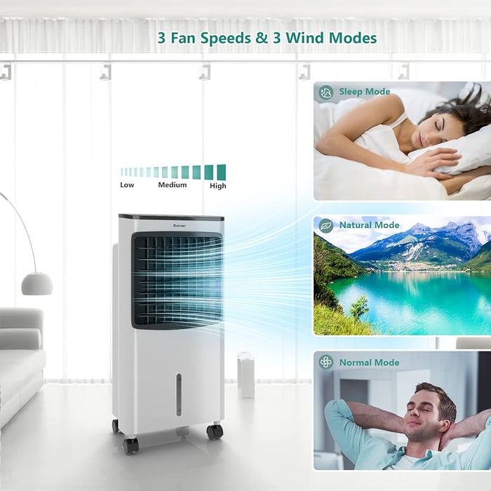 Racitor evaporativ COSTWAY, răcitor de aer 3în 1