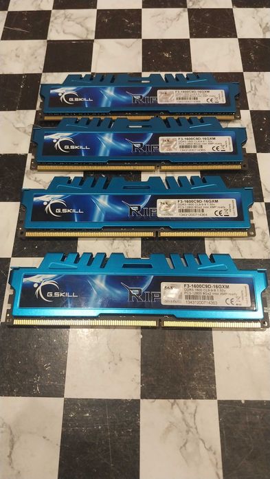 Оперативная Память DDR3 G.SKILL RipJaws 32GB (4 X 8 GB) 1600 MHz.