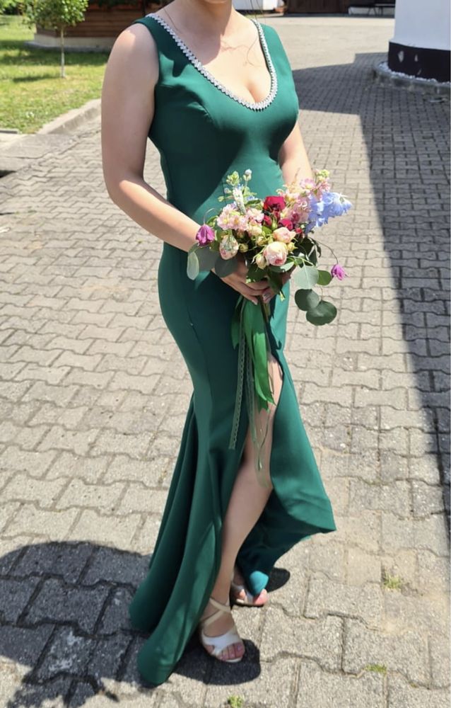 Rochie de seara verde smarald