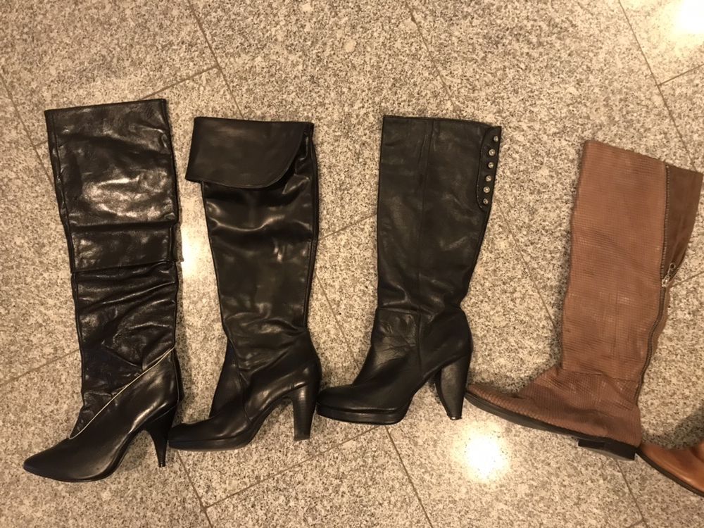 Чизми ботуши ест. Кожа Steve Madden, UNISA 38 / 39