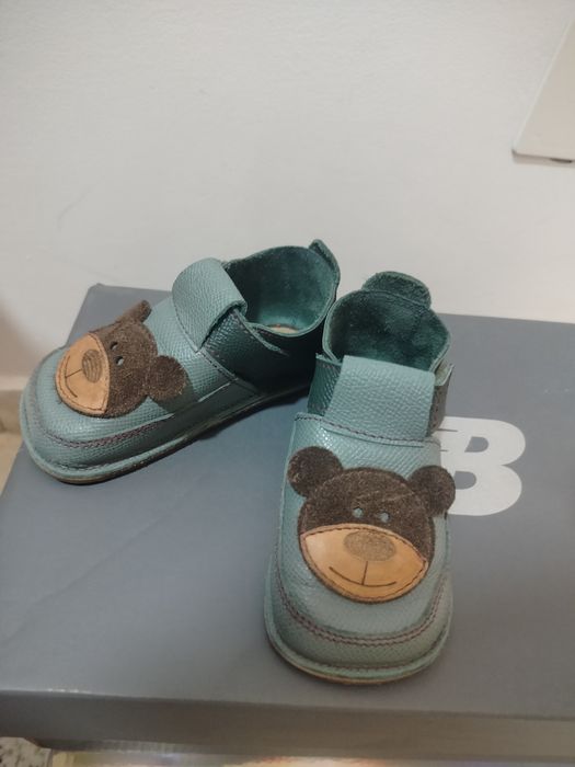 Papuci copii barefoot piele mărime 22