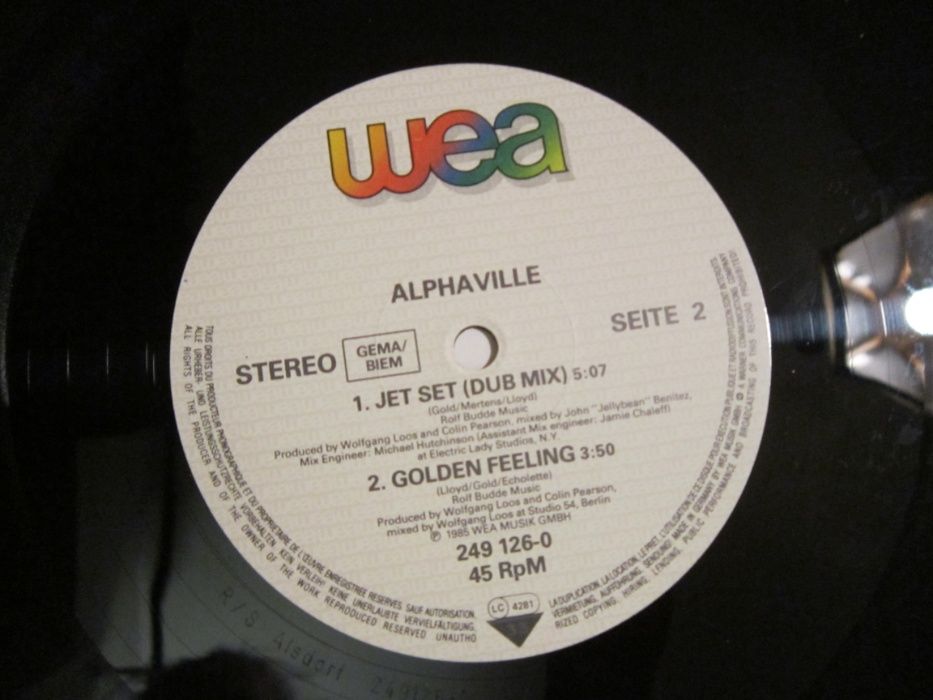 rar Alphaville Jet Set & Fools (Promo)made Germany