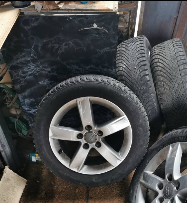 Джанти с зимни гуми за ауди