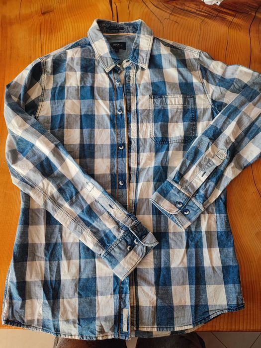 Оригинална мъжка риза Пепе Джинс Pepe Jeans London L slim