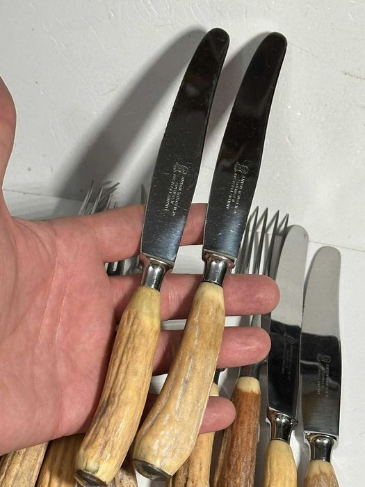 SET TACAMURI - Maner CORN - ANTON WINGEN JR - 6 Furculite + 6 Cutite !