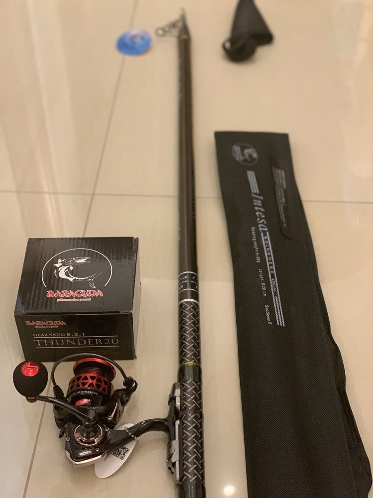 Combo Bolognesa Baracuda Intesa 6 m + Mulineta Baracuda Thunder 20