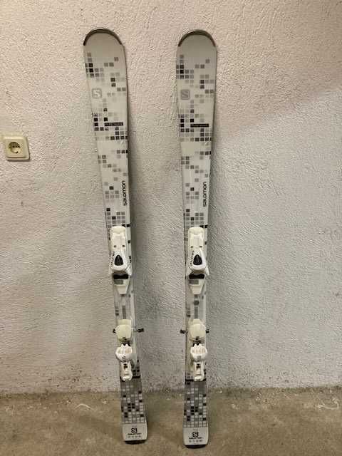 Ски Salomon Pure White (All-Rounder) + ски автомати Salomon