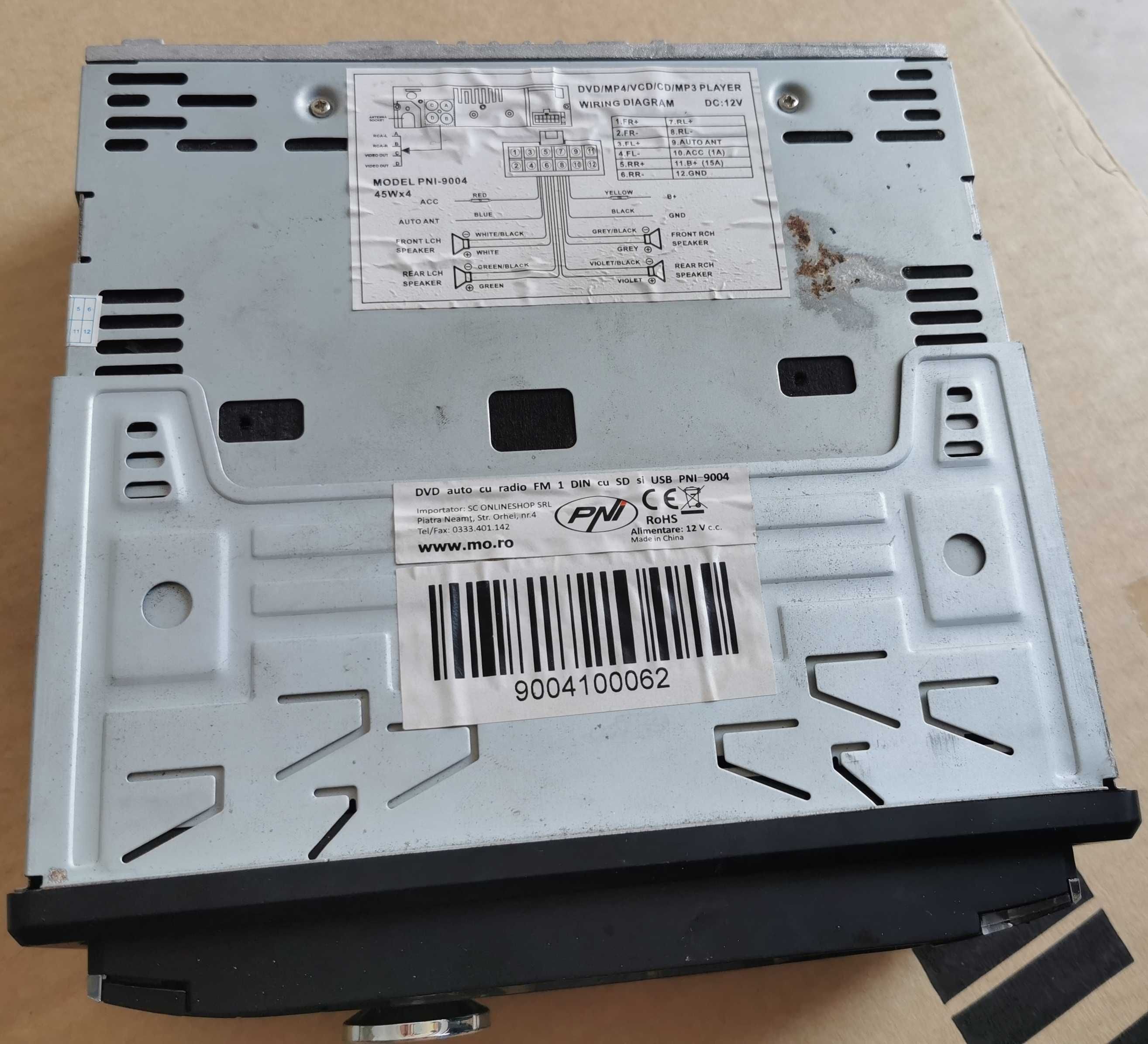 DVD player auto PNI-9004