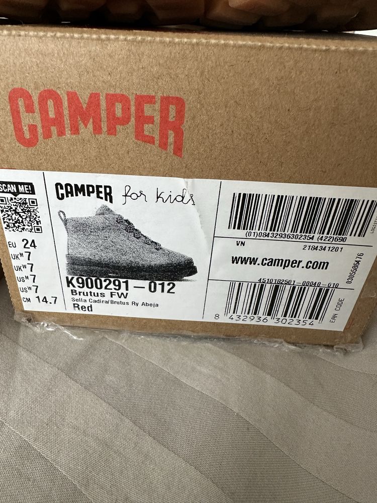 Детски кожени обувки Camper Brutus