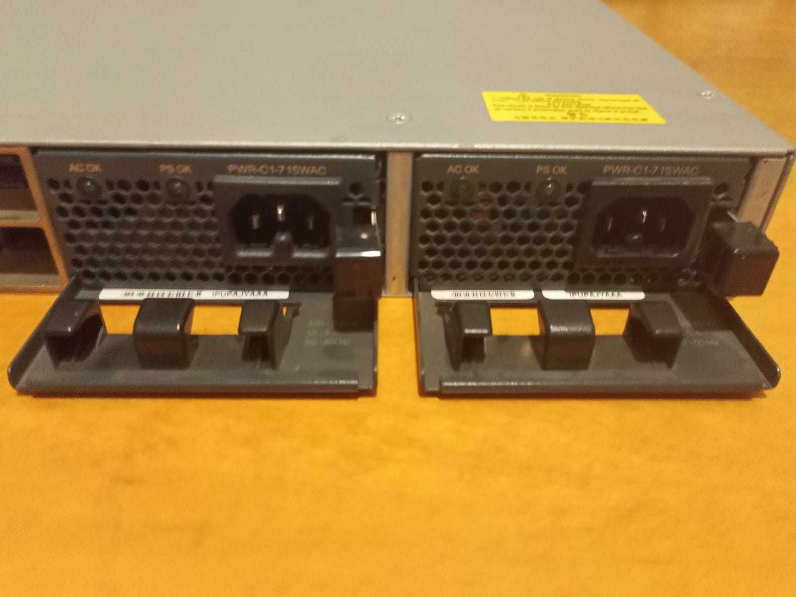 Коммутатор Cisco WS-C3850-24P-S, 24 x 10/100/1000 Mbps, PoE+, IP Base