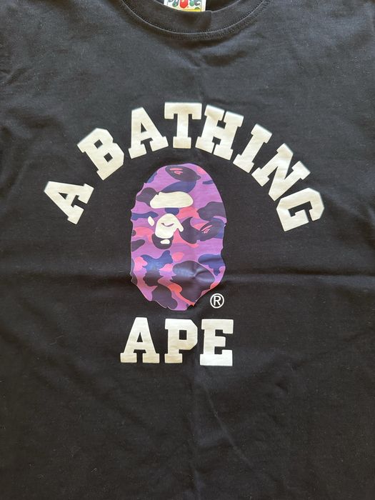 Bape тениска(лилаво лого)