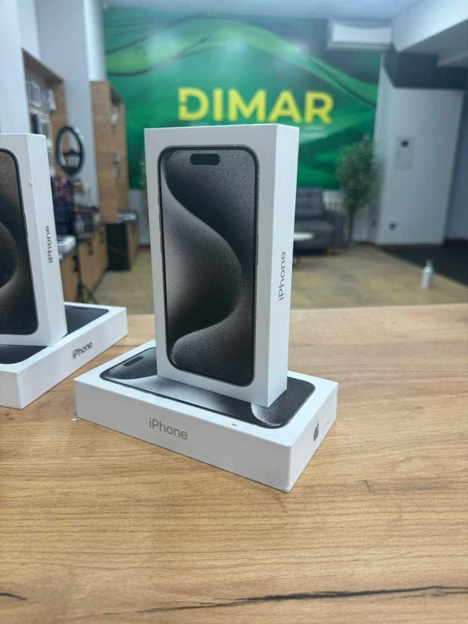 Айфон 15 Про 512гб Чёрный титан 2 сим карты Акция на Apple В Алматы