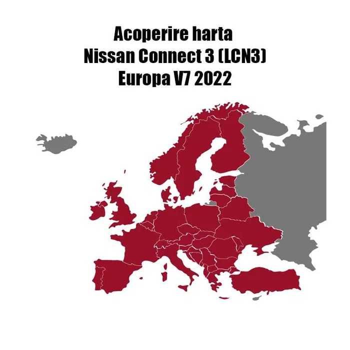 Card navigatie Nissan LCN3 Europa V7 2022 Qashqai Micra Juke Navara