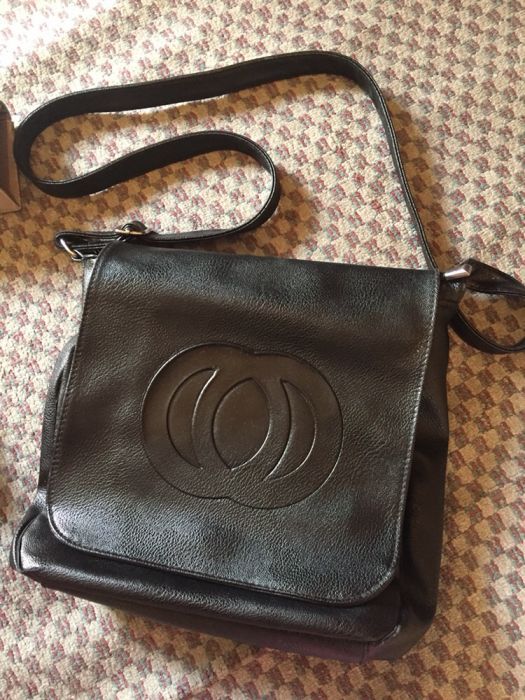Сатенена чанта ,черна кожена чанта и дамско портмоне