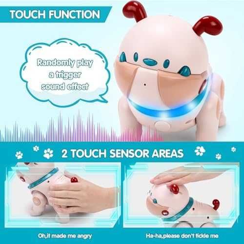 Ново Интерактивно куче-робот дистанционно LED светлини Идеален подарък