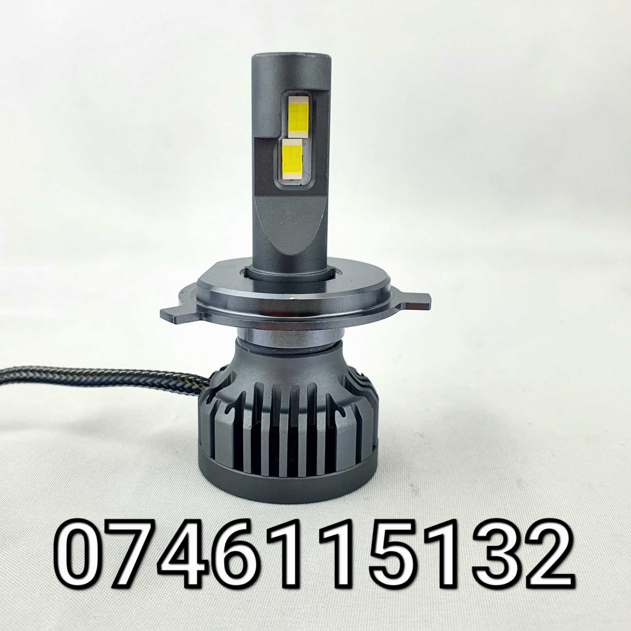 Faza Lunga Scurta-BEC LED H4-30000Lm-6500K-110W-CANBUS-Profesional-NOU
