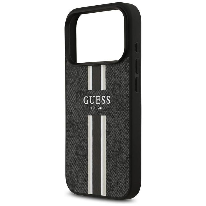Калъф guess hardcase 4g printed stripes magsafe за iphone 17 pro max в