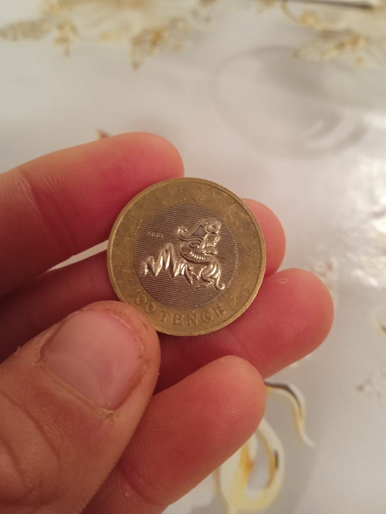 Монета 100тг 1штук