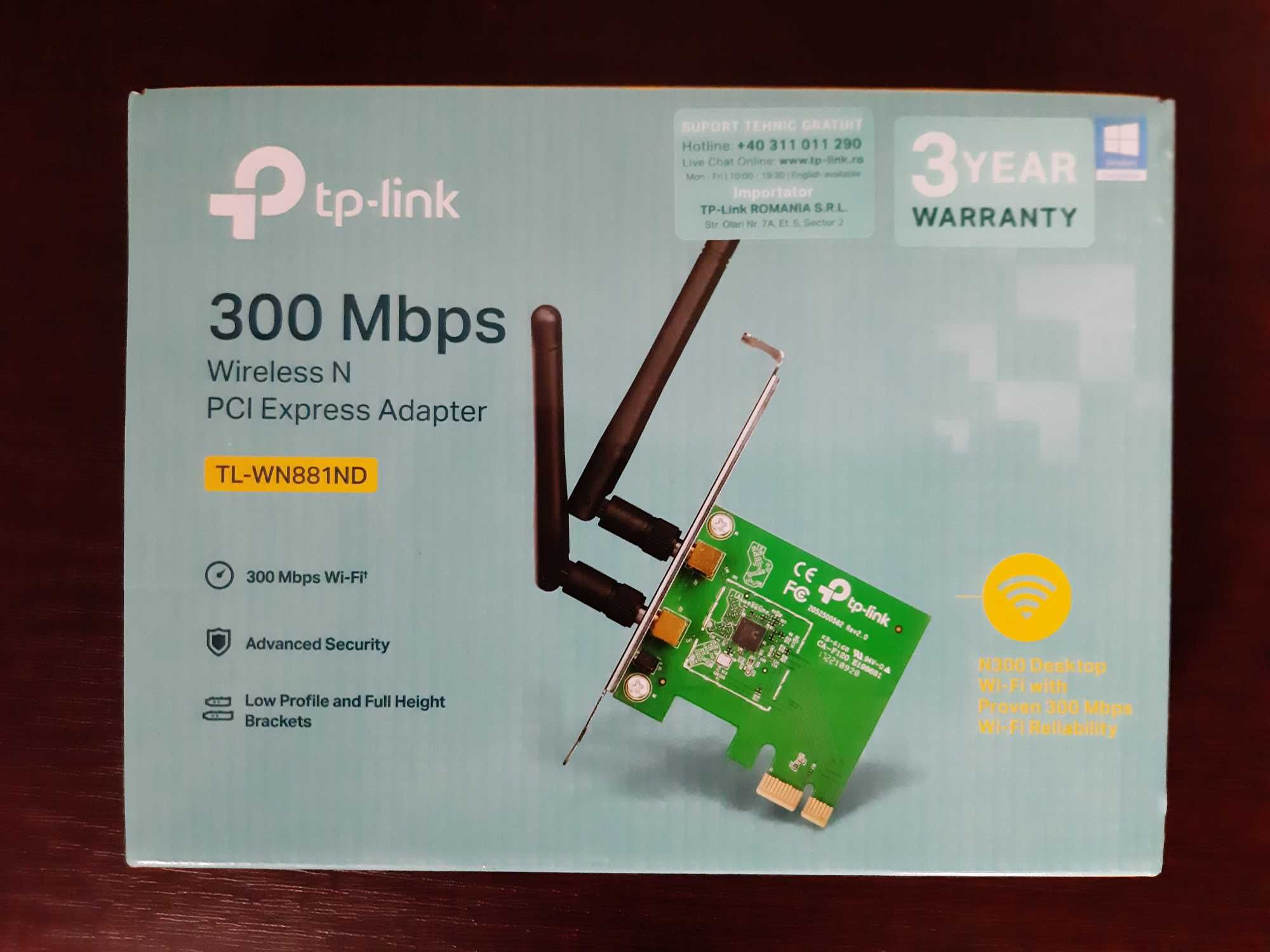 Placa de retea Wireless TP-LINK TL-WN881ND