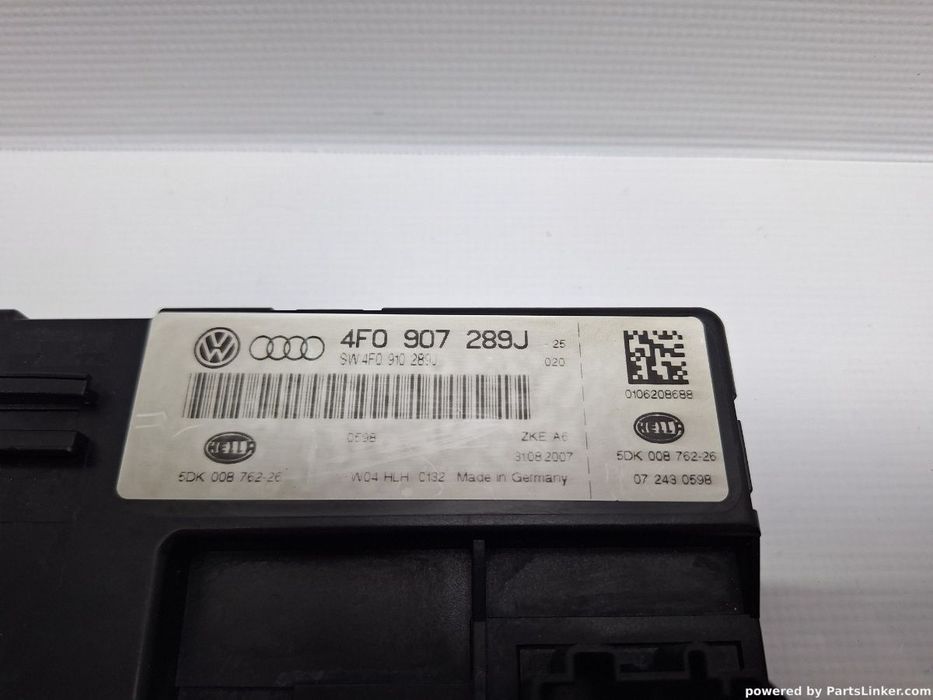 Modul confort AUDI A6 III Avant (4F5, C6) [ 2005 - 2011 ] TDI (BLB, BRE) 103KW|140HP OEM 4F0907289J