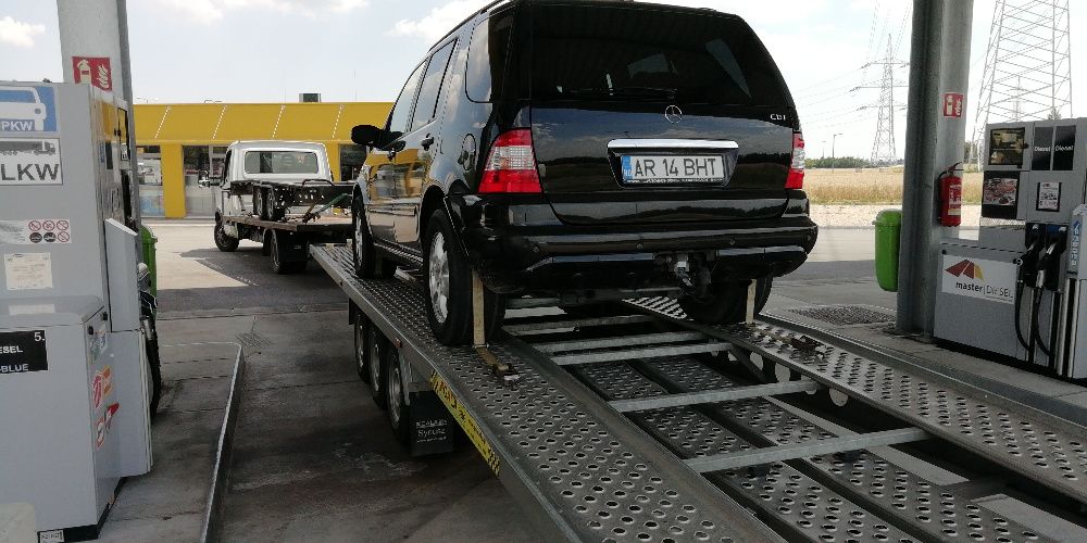 Tractari auto non-stop platforma libera Austria Ungaria Cehia Slovacia