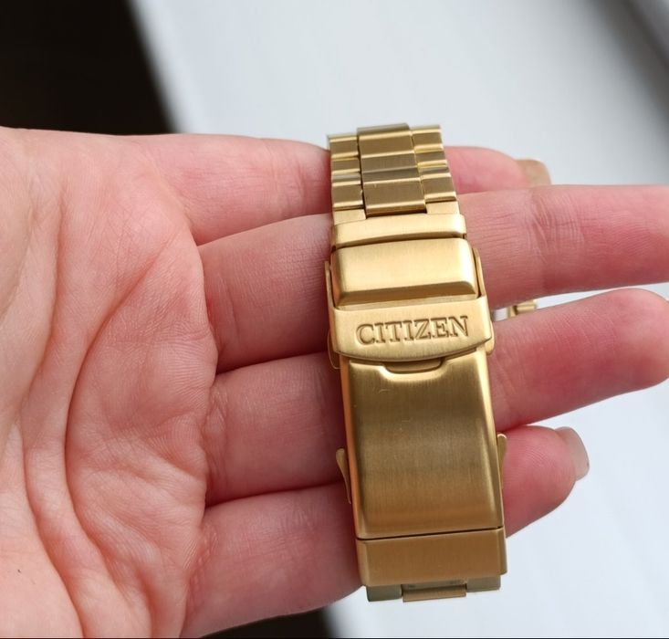 CITIZEN Eco-Drive Diver 200 m – Нов, златист, соларен, с сапфир!“