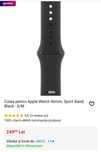 Curea pentru Apple Watch 46mm, Sport Band, Black - M / L Nou