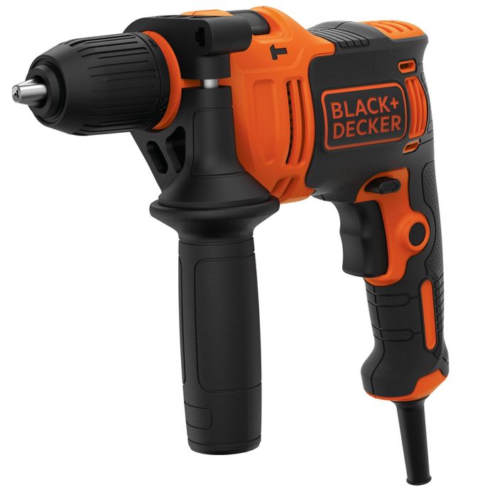 Bormasina masina de gaurit/insurubat, cu percutie,Black+Decker BEH710K