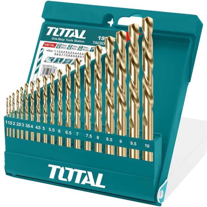 Set 19 burghie pentru metal hss Total,nou