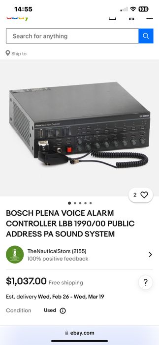 Amplificator Bosch LBB1990/00