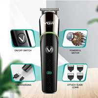 Машинка для стрижки волос VGR V-191 триммер для бороды и усов .