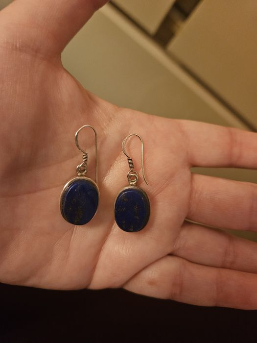 Vând cercei superbi sin argint 925 si lapis lazuli.