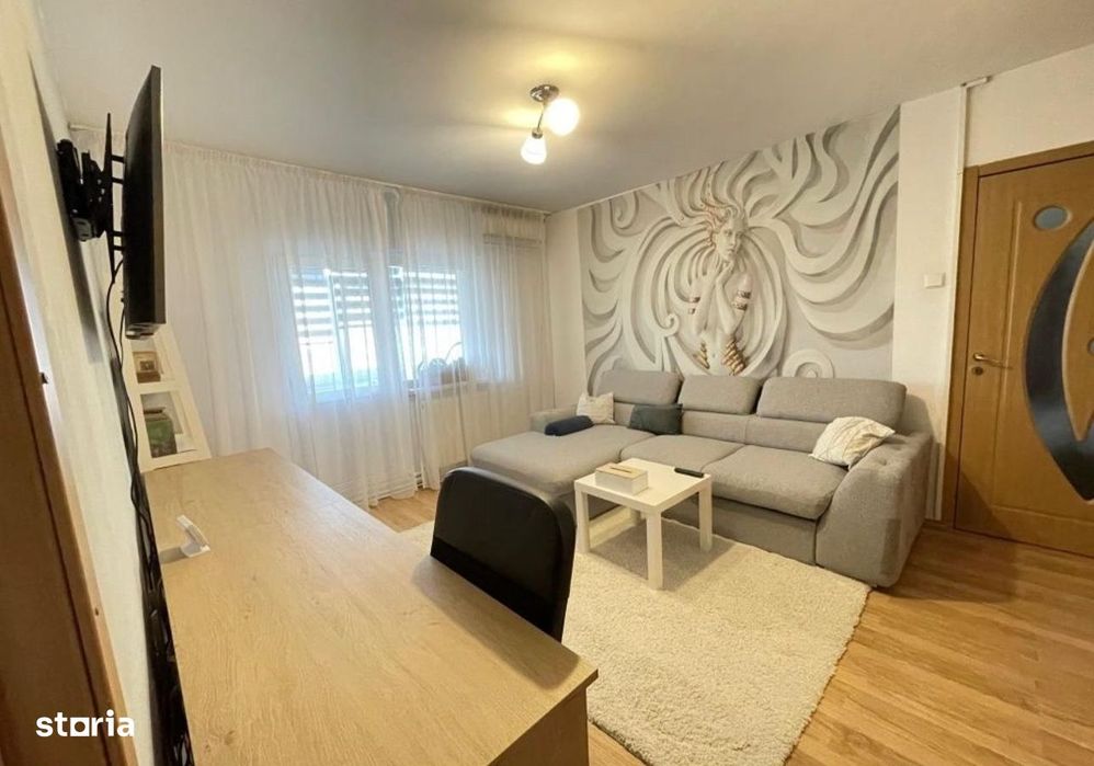 Apartament Craiovita, 50 mp,cu centrala, mobilat, bloc 1985