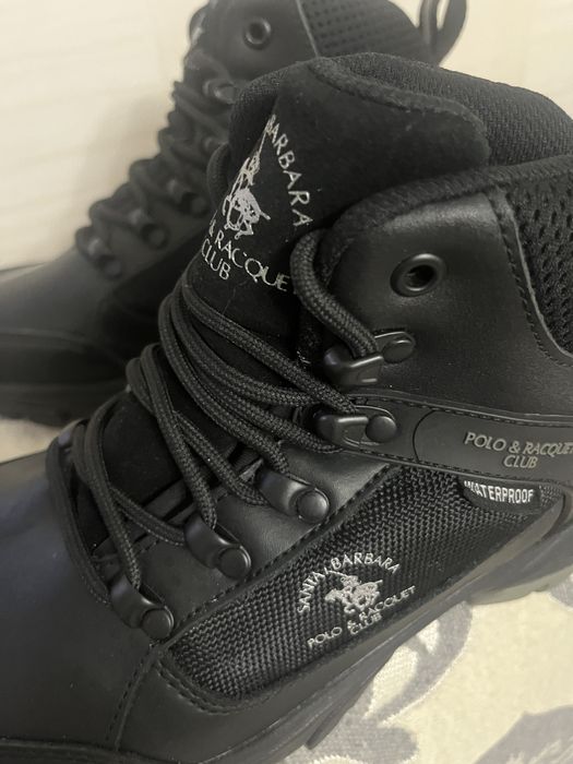 Ботинки Polo club кожаные подростковые37 размер новые