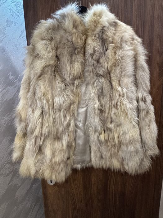 Кожено палто от лисица