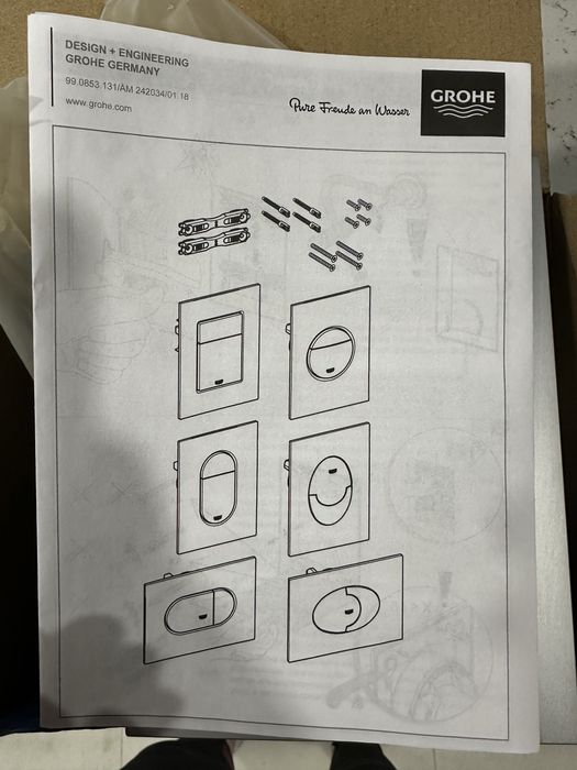 Бутон-активатор Grohe Cosmopolitan S Matt Chrome