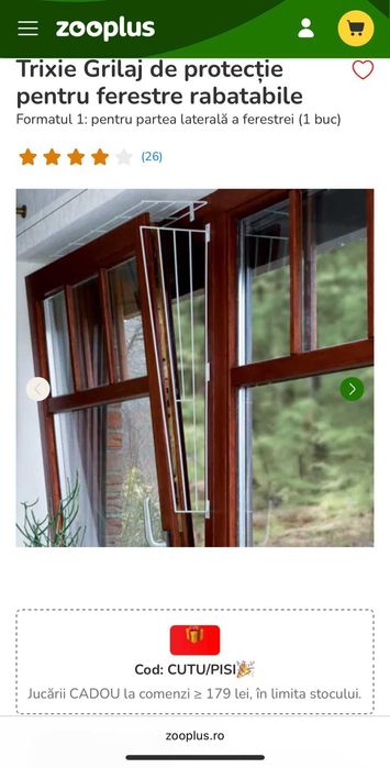 Vand grilaj protectie geam pisici / protectie geam pisici