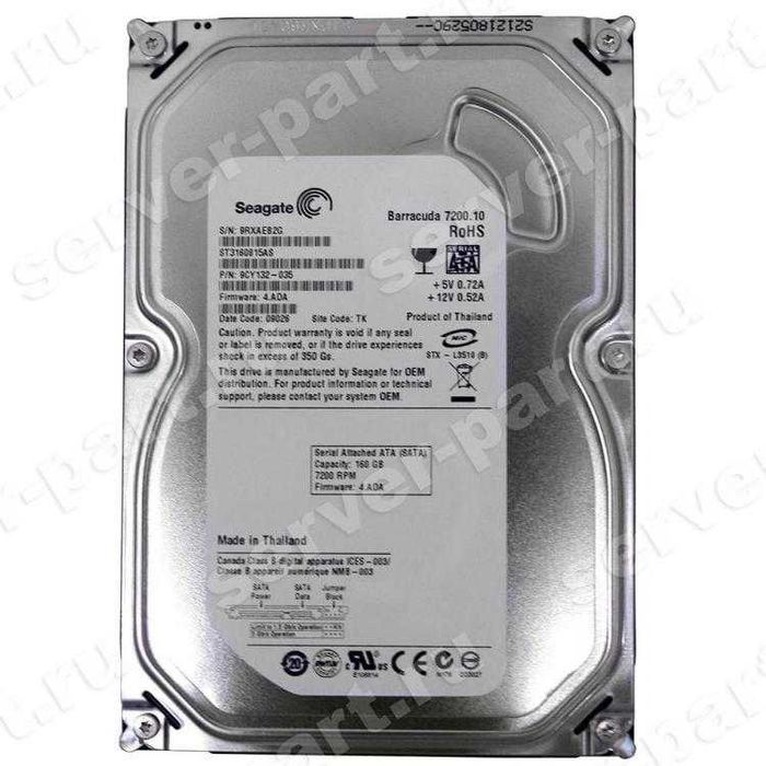 Жесткий диск Seagate 160GB 3.5" для компьютера