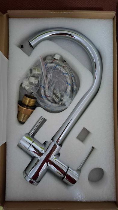 Baterie de bucatarie cu 3 cai filtru suplimentar de purificare apa