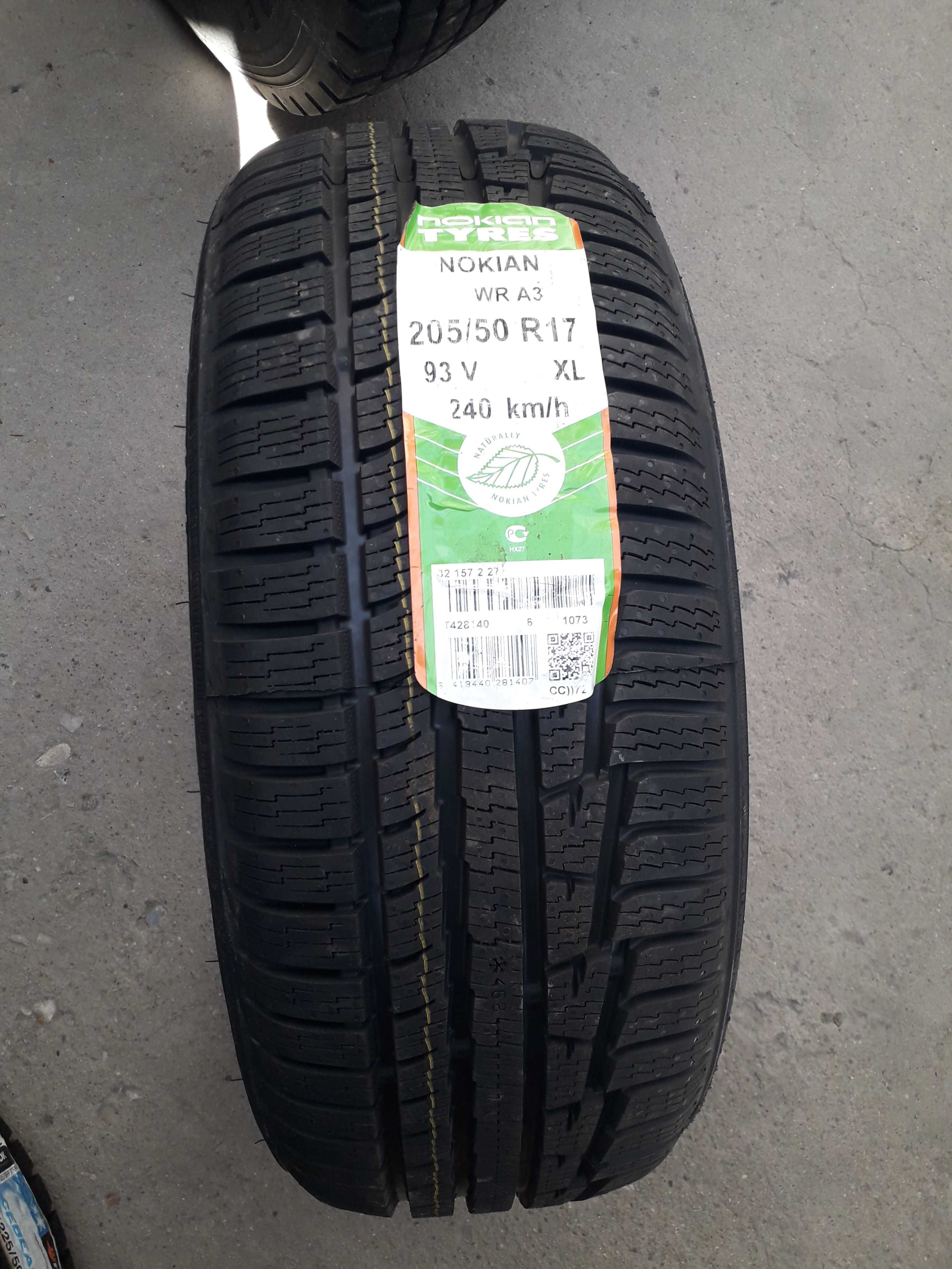 Нови зимни гуми R17 205/50 Nokian WR A3 All Weather Plus 93V M+S XL