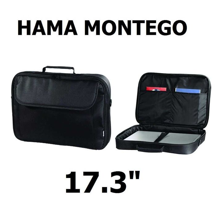 Качествена Чанта за лаптоп HAMA Montego, 17.3", Черна