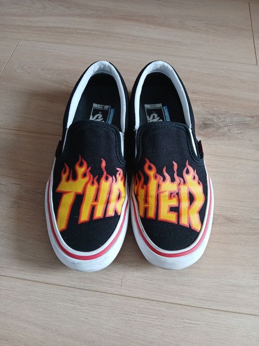 Vans x Thrasher Slip-on pro skate shoes