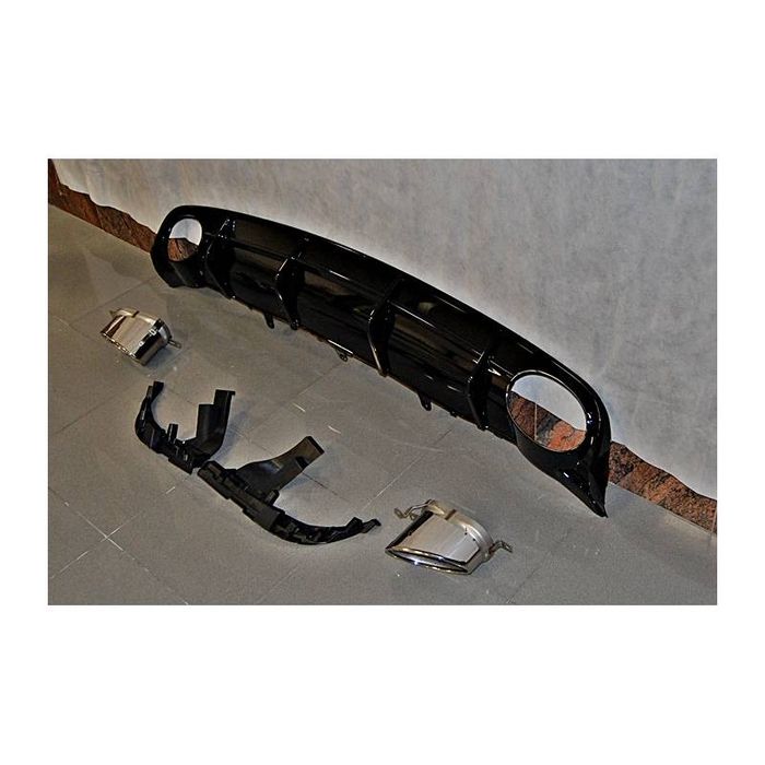 Дифузьор задната броня audi a6 s6 rs6 ауспух C7 спойлер а6 ц7 facelift