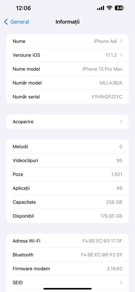 Iphone 13 pro max 256 g