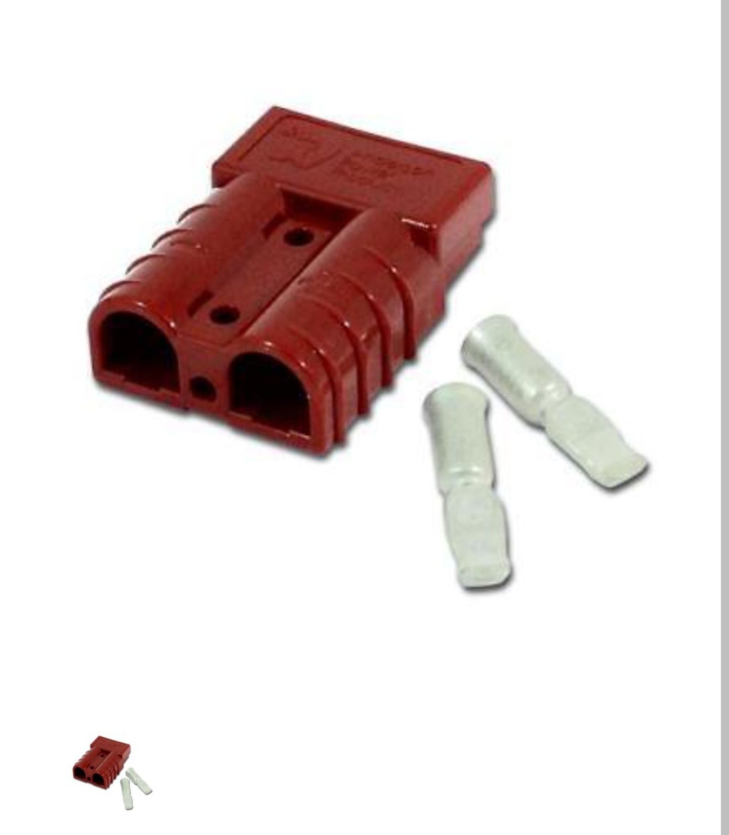 Conector Anderson  SB50; hermafrodit; PIN: 2; pe cablu; crimpat