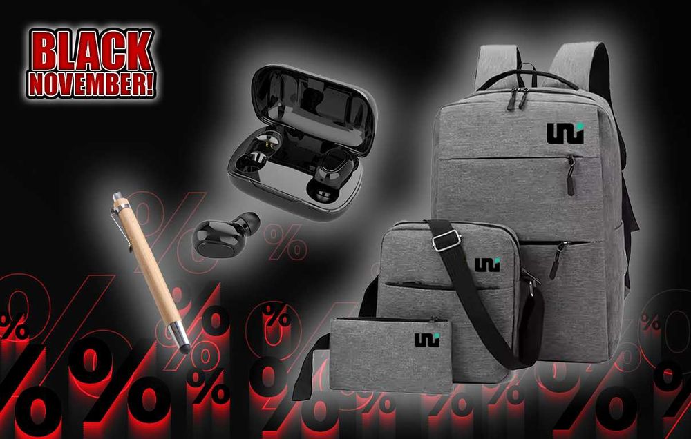 Раница, безжични слушалки и още - ЧЕРЕН МЕСЕЦ